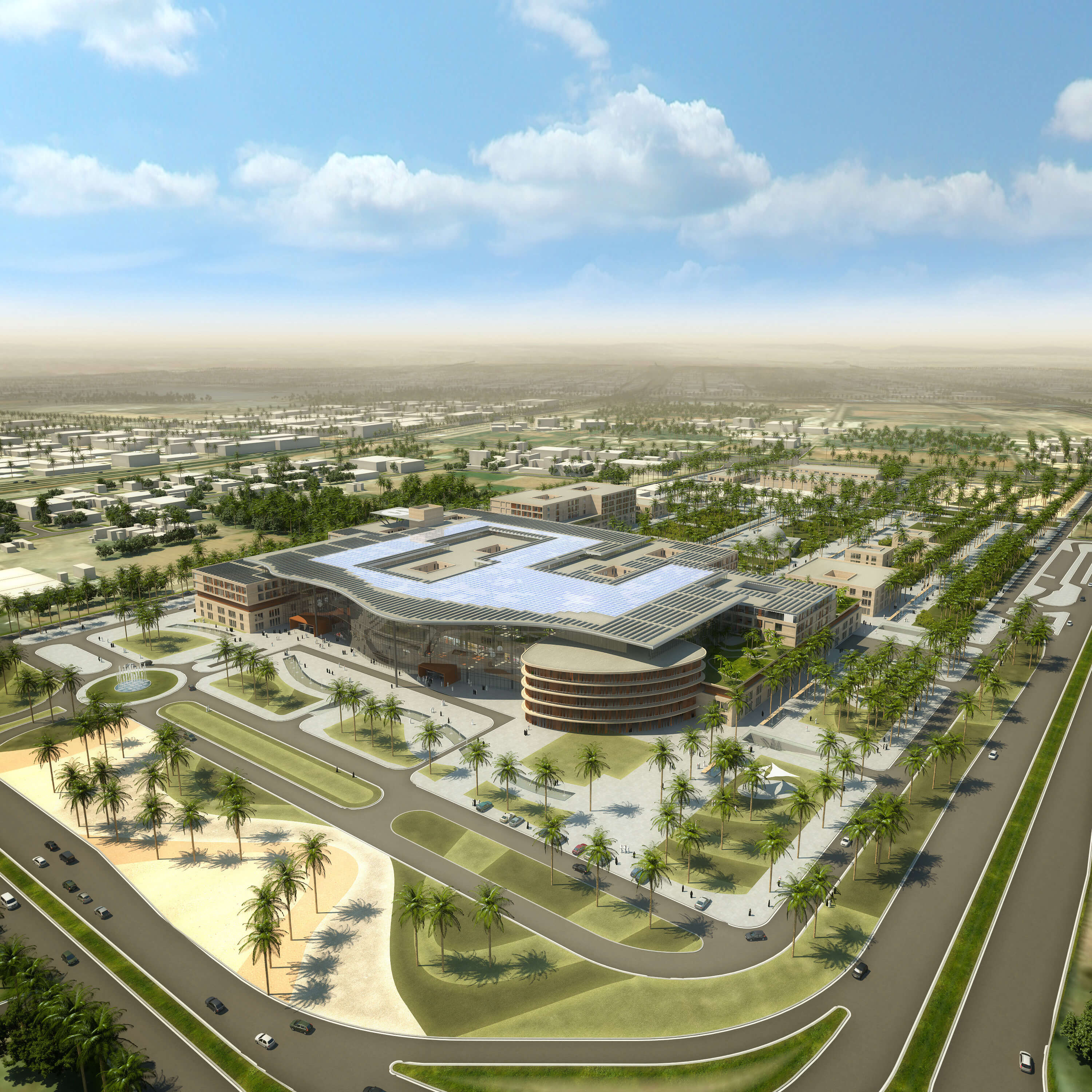 Al Ain Hospital Aerial View